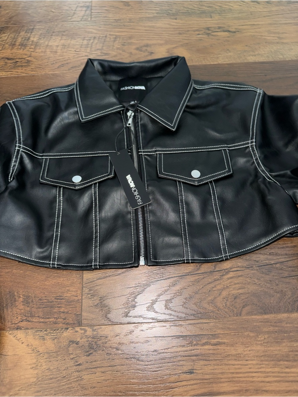 Fashion Nova Elora Cropped Jacket - Picture 2 of 4